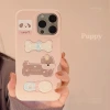 Pink and tender ins style dog 16pro max iPhone 17 phone case 13 Cute three-dimensional iPhone 15 suitable details Picture